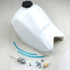For Honda ATC 350X Three-Wheeler WHITE Plastic Gas Fuel Tank and Cap 1985 1986