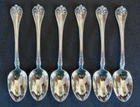Set of 6 Towle Sterling Silver DOROTHY BRADFORD Pattern 3 7/8" Demitasse Spoons