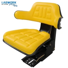 Universal Yellow Tractor Seat Wrap Around Style For John Deere 5200 5300 & More