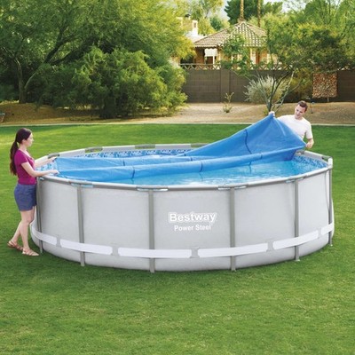 Bestway Solar Poolabdeckung Flowclear Pool Solarfolie Rund 305/356/427/549cm