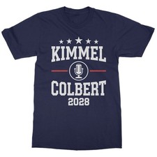 Kimmel Colbert 2028 Funny Late Night Hosts Tribute Unisex T-Shirt
