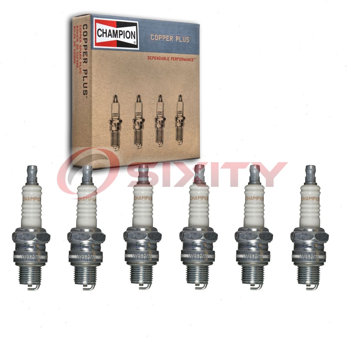 6 pc Champion Copper Plus 941-1 Spark Plugs for QL77CC 4322 1466 Ignition oe