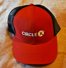 Mens Circle K Red/Black Trucker Hat Cap Mesh ...