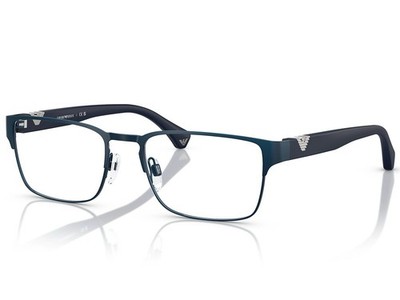 Emporio Armani EA1027 3100 55/18/140 Full Rim Blue Metal Eyeglasses Frames Men