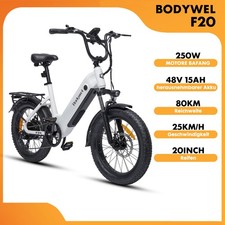 Bodywel F20 E Bike 20'' Elektrofahrrad 50NM 48V 15Ah E Mountainbike …
