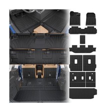 Floor Mats Compatible with 2019-2025 2026 Subaru Ascent 7 Seater Cargo Mat Tr...