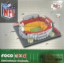 Kansas City Chief NFL BRXLZ Arrowhead Stadium 3-D Construction Block Set