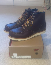 Red Wing Classic Moc Toe Boots 8847 - Black Cherry Excalibur - UK10.5 - BNIB
