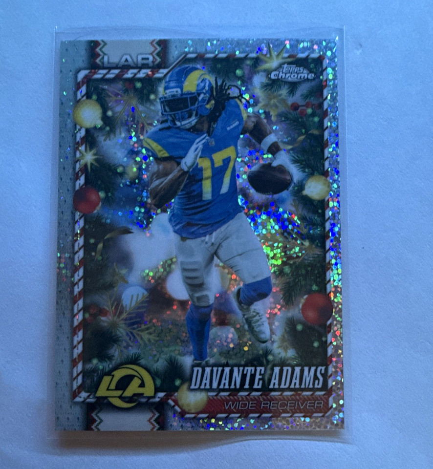 Topps 2026 Topps Chrome Football Davante Adams Rams holiday sparkle ...