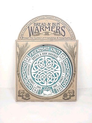 NEW Celtic Irish Friendship Knot Bread & Roll Warmer Stone Trivet  6.75'' 