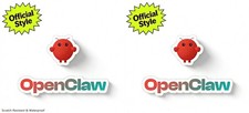 OpenClaw AI Kiss-Cut Sticker 2-Pack 3-Pack Vi...