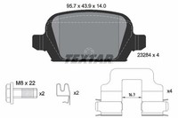 Bremsbelagsatz Hinten Lucas-System FüR Opel Corsa C X01 Tigra 00-10 93178789