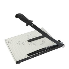 Paper Cutter B4 Stack Paper Trimmer Guillotine Heavy Duty Metal Base, 15" Cut...
