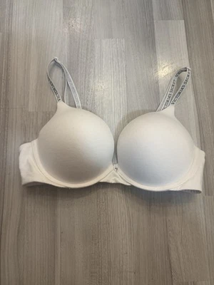 Victoria's Secret Push-Up BH Weiß mit Logo Trägern Gr. 80B / 36B - Bild 1 von 2