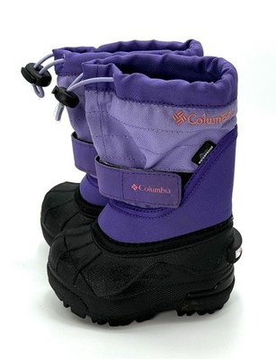 Columbia Powderbug Plus 2 Todder Winter Boots Purle Size 4 Warm-25F-32C