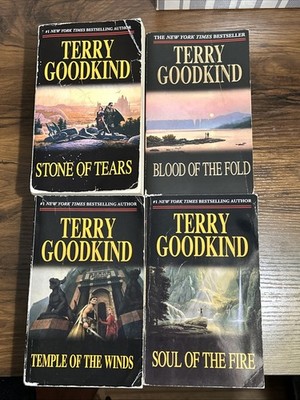 Lot of 3 Swords of Truth Paperback Books by Terry Goodkind 2-4 stone of tears