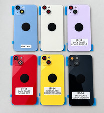 iPhone 14 Replacement Back Glass & Mag Safe & Charge Coil & Flash & Brackets NFC