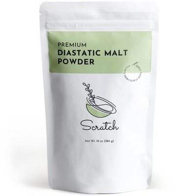 Diastatic Malt Powder for Baking - (10oz) Dried Barley Malt for Baking Bread ...