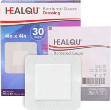 HEALQU Island Dressing - 4"x4", 30 Count - 4x4" 2.5x2.5" pad Box of 30