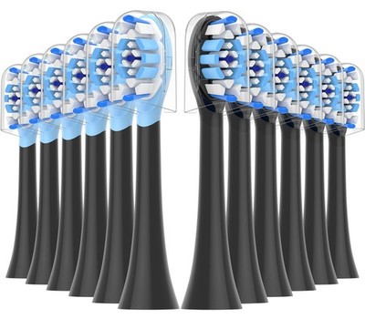 Ersatzbürsten Zahnbürstenaufsatz Kompatibel Philips Sonicare Schwarz 12 Stück