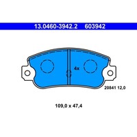 Bremsbelagsatz Scheibenbremse ATE 13.0460-3942.2 FüR Lancia Fiat Prisma Delta I