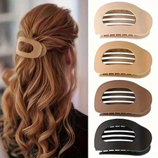 4 Women's French Flat Strong Non-Slip Hair Clips with Free Shipping!!!