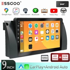 4+64G F�r BMW E39 E53 X5 5er 1999-2005 DAB+ Autoradio Android 14 GPS Navi FM RDS