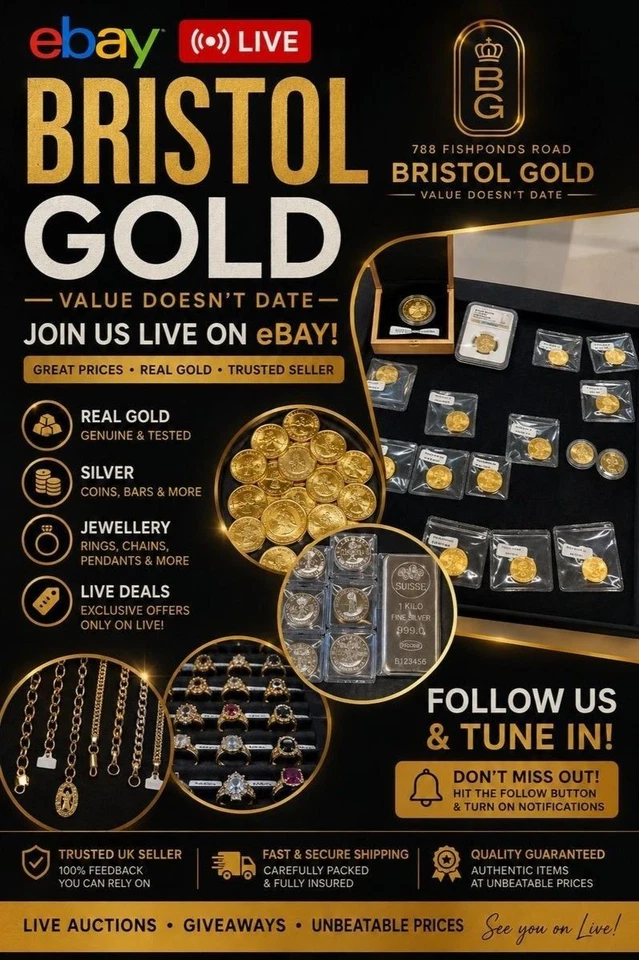 Bristol Gold Live! Jewellery, Gold & Silver Bullion £1 Starts, Price Drops
