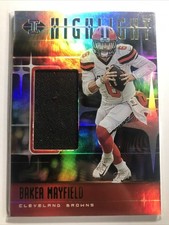 Baker Mayfield 2019 Illusions HIGHLIGHT JUMBO GAME USED PATCH HOLO SP BUCS