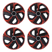 4 Pack 16 Inch Wheel Covers Snap On Full Hub Caps Fit For R16 Tire Steel Rim