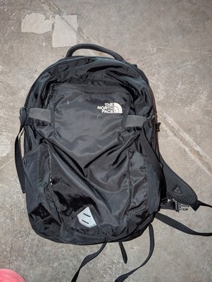 The North Face Iron Peak Laptop Backpack All Black Great Shape Delicious Treat
