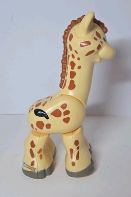 2014 Fisher Price Little People Big Animal Zoo Giraffe Figure 9'' Tested Works 