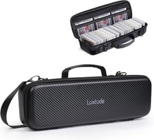 Card Carrying Case with 4 Dividers, Travel Trading Card Storage Case, Portabl...