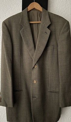 Black Label Giorgio Armani Classico Milano Borgonuovo Sakko Schurwolle Cupro 50