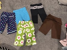 Baby Girl Lot -3 Months Pants Leggings -Shorts Are Blue