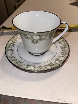 Vintage Noritake Japan 6911 Princeton Floral Pattern Teacup and Saucer Set Cup