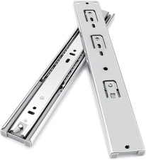 Furniture Hardware 12-Inch 100 Lb. Hydraulic Soft Close Full Extension Ball Bear