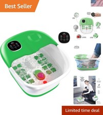 Electric Foot Spa with Adjustable Heat  Vibration - Perfect for Home Relaxation