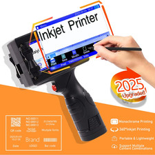Stampante a Getto D'Inchiostro Portatile Da 12,7 Mm per Data, Testo, Codice QR, 