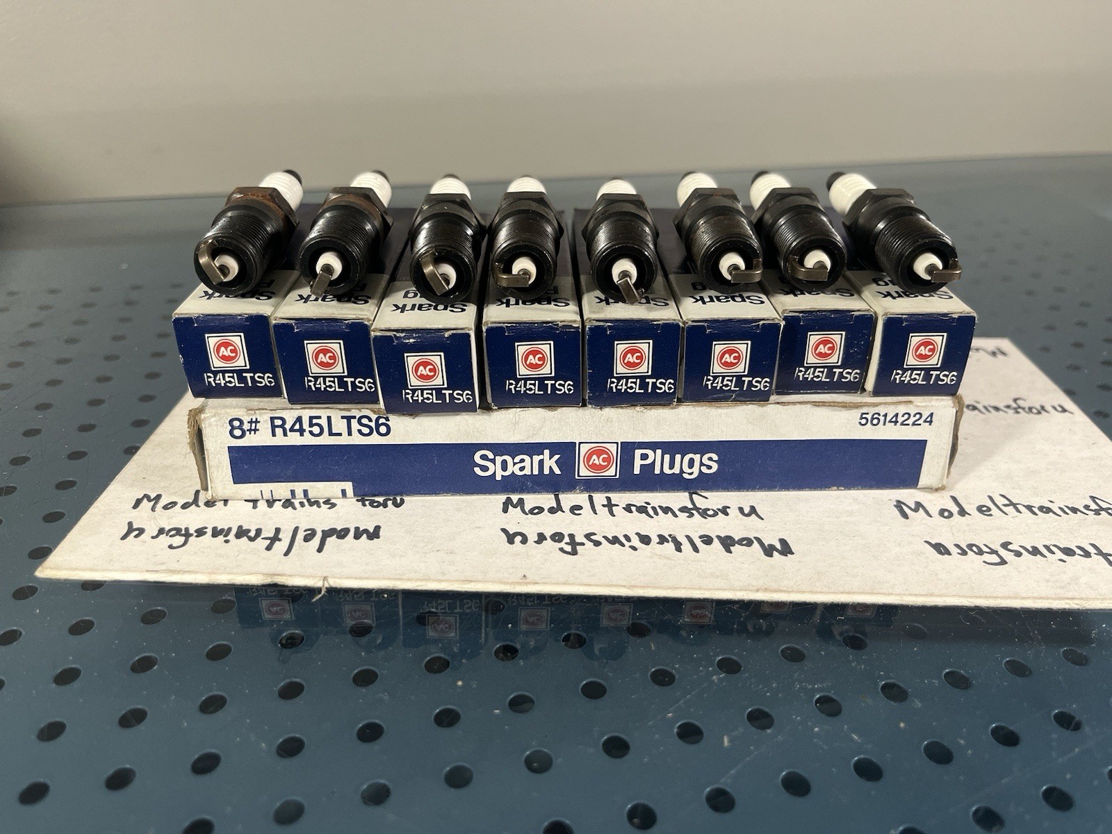 8 NOS ACDelco R45LTS6 Spark Plugs GM 5614224 New Old Stock