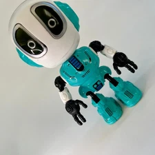 DITTO Voice Activated Talking Robot Die Cast Metal Posable Toy