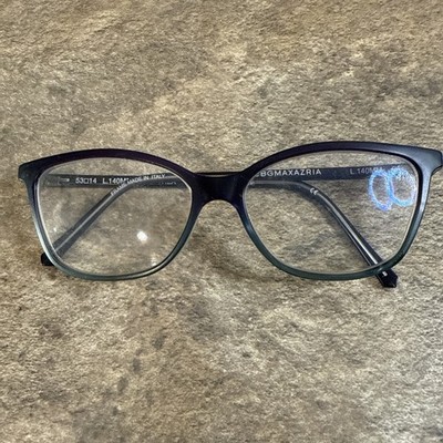 BCBGMAXAZRIA THEA Eyeglasses Frame Violet Teal Fade Women Cat Eye 53-14-140-36mm