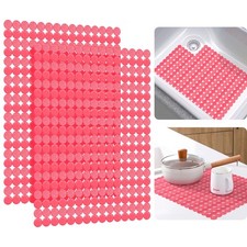 Bligli 2-Pack Kitchen Sink Mat: PVC Eco-Friendly Adjustable Sink Protector  ...