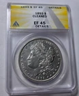 1893-P MORGAN $1 Dollar Silver Coin ~ ANACS Certified EF45 Detls ~ RARE Key Date