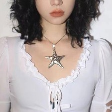 Star Necklace Simple Hip-hop Clavicle Chain Female Titanium Steel Does Not Fade