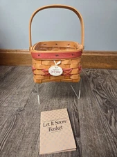 Longaberger Let it Snow 2000 Tree Trimming Basket Tie-On Plastic Liner