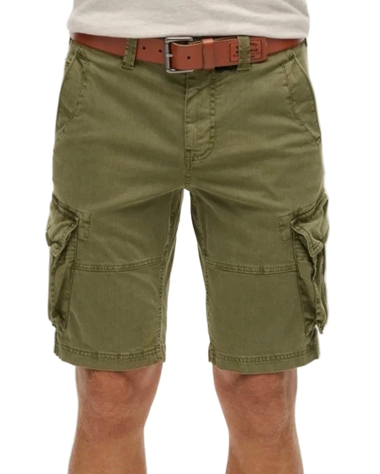 Superdry Mens Core Cargo Shorts Chive Green