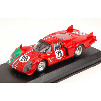 ALFA ROMEO 33.2 LE MANS N.26 DNF 1000 KM MONZA 1968 G.GOSSELIN-S.TROSCH 1:43 Bes