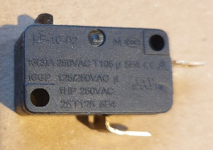 MIKROWELLE TÜRRIEGEL MIKROSCHALTER X 1 LF-10-02 YUYANG 1HP 2 PIN OBEN & UNTEN