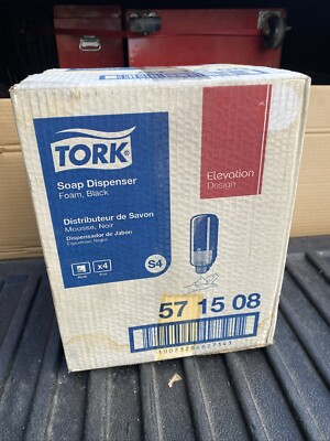 Tork Elevation Foam Soap Skincare S4 Manual Dispenser Black 571508 NEW Box Of 4